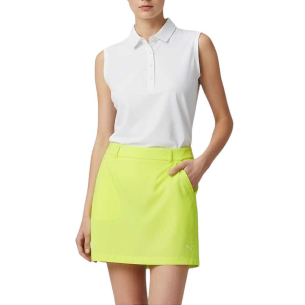PUMA 18” Pounce Neon Yellow Golf Skort Size 0 — Pickleball / Golf / Tennis